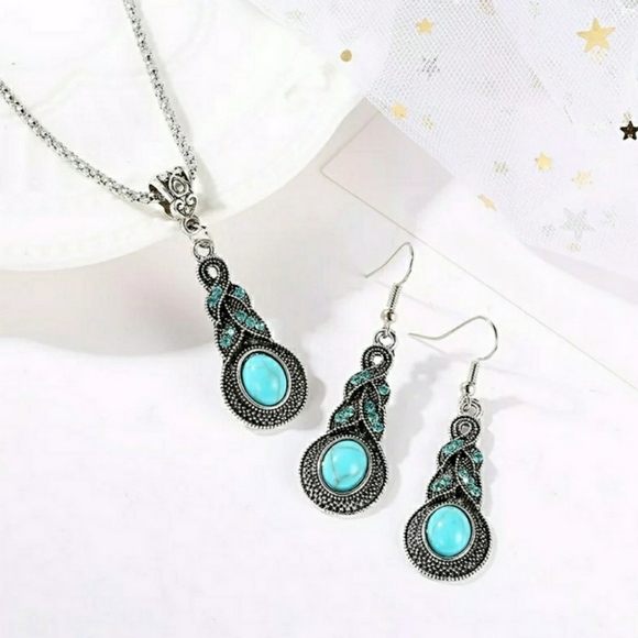 3pcs boho chic necklace & earrings set - Picture 5 of 11